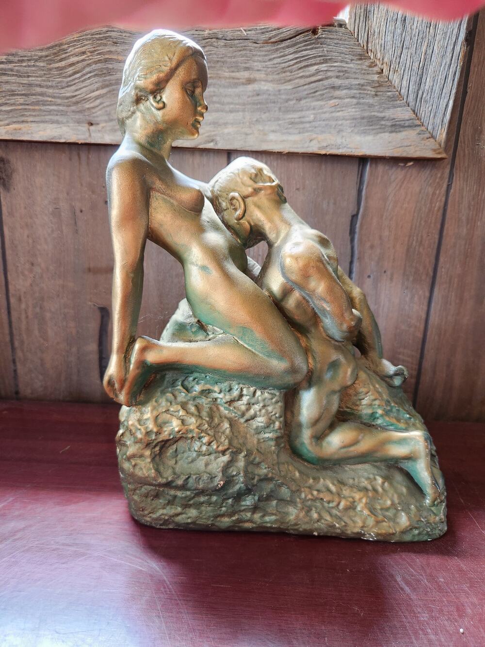 vintage piece Marwal Industries mid-century  collectible chalkware sculptures.